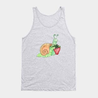 Strawberry Snail Tank Top